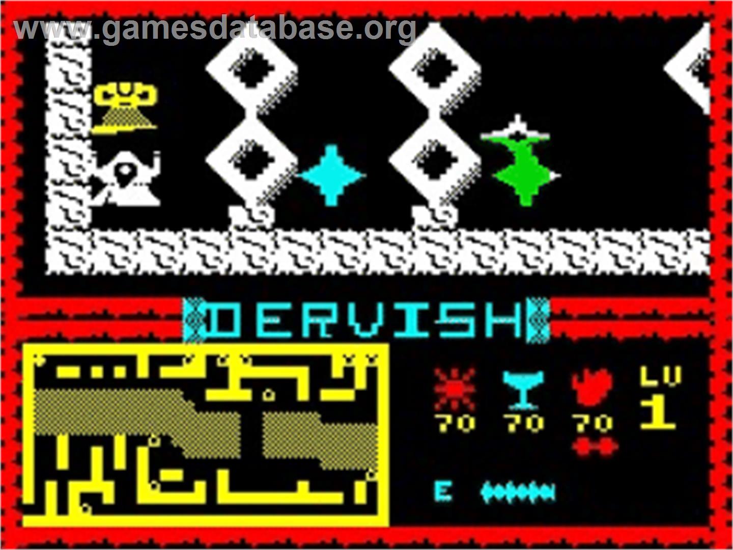 Dervish - Sinclair ZX Spectrum - Artwork - In Game