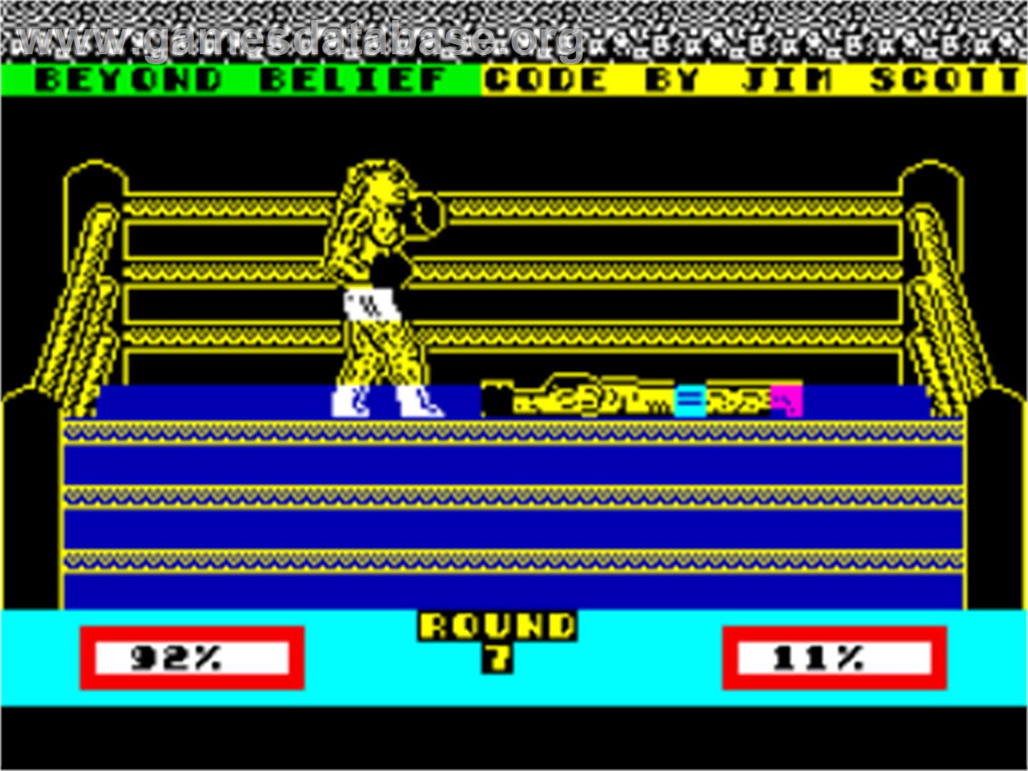Devastating Blow - Sinclair ZX Spectrum - Artwork - In Game