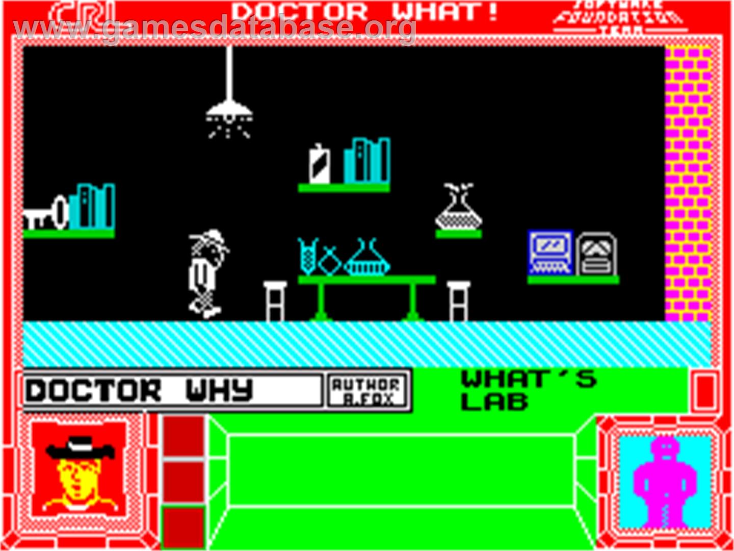 Doctor What! - Sinclair ZX Spectrum - Artwork - In Game