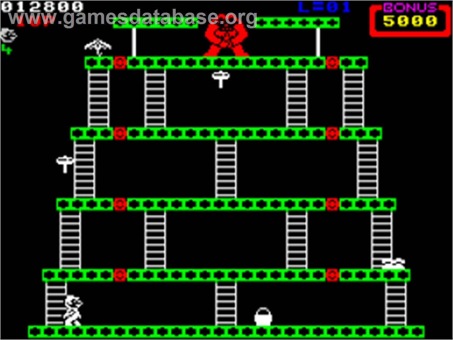 Donkey Kong - Sinclair ZX Spectrum - Artwork - In Game