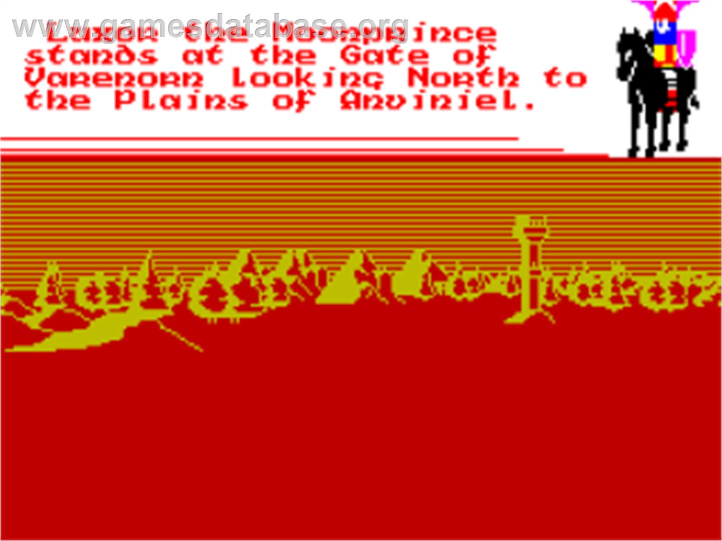 Doomdark's Revenge - Sinclair ZX Spectrum - Artwork - In Game