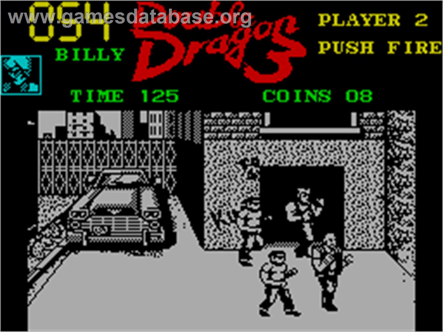 Double Dragon III: The Sacred Stones - Sinclair ZX Spectrum - Artwork - In Game