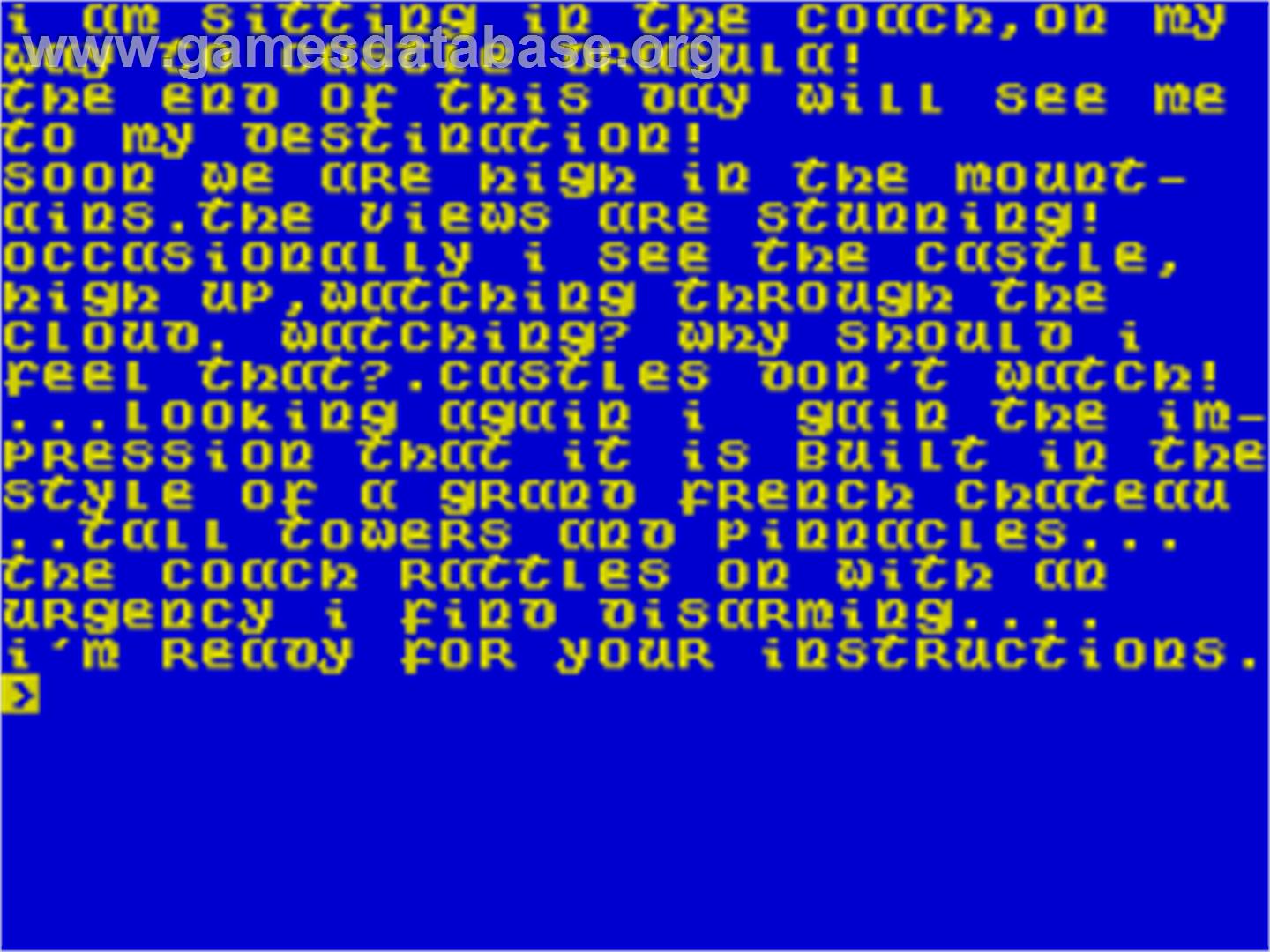 Dracula - Sinclair ZX Spectrum - Artwork - In Game