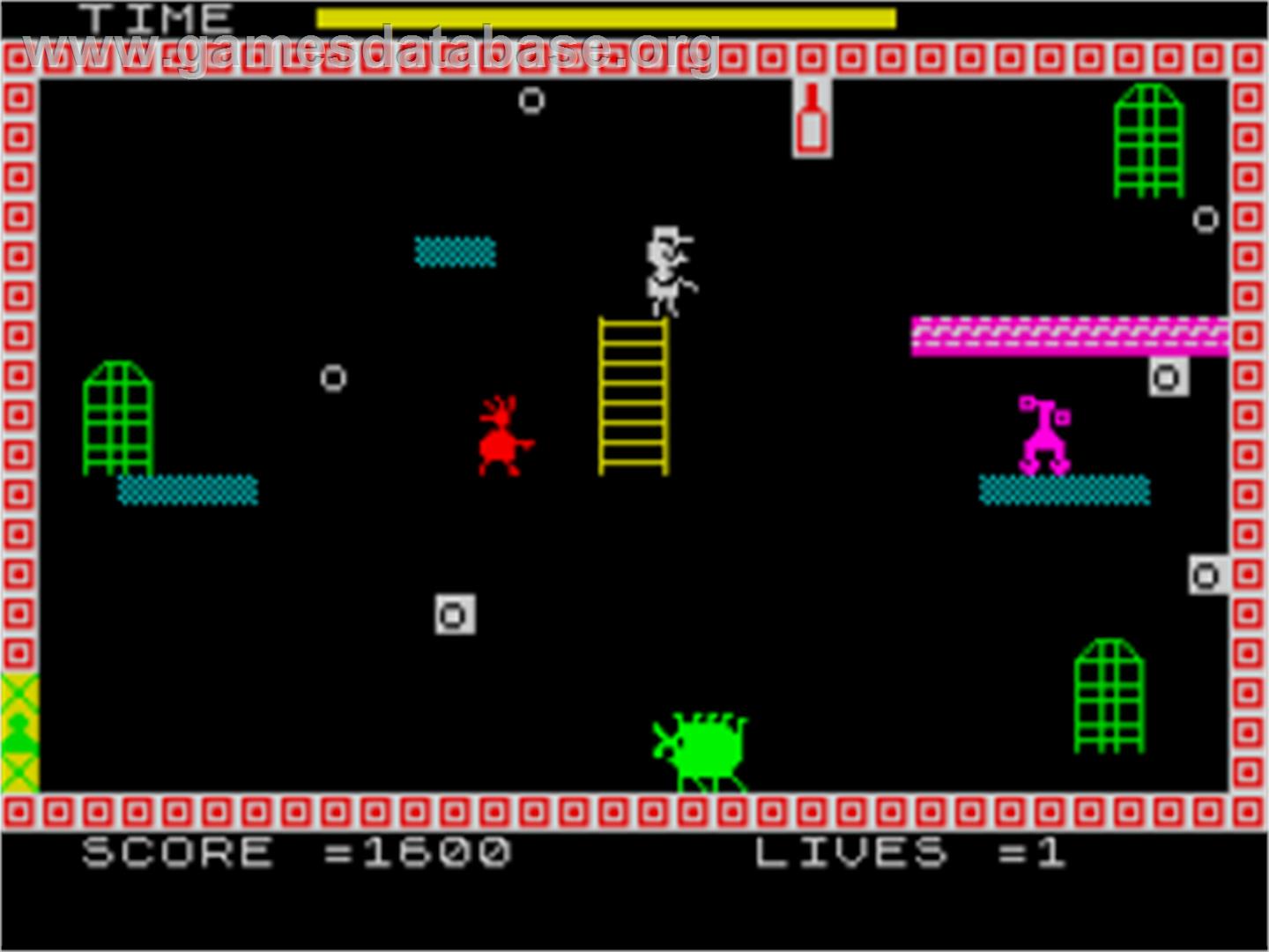 Drunk Policeman - Sinclair ZX Spectrum - Artwork - In Game