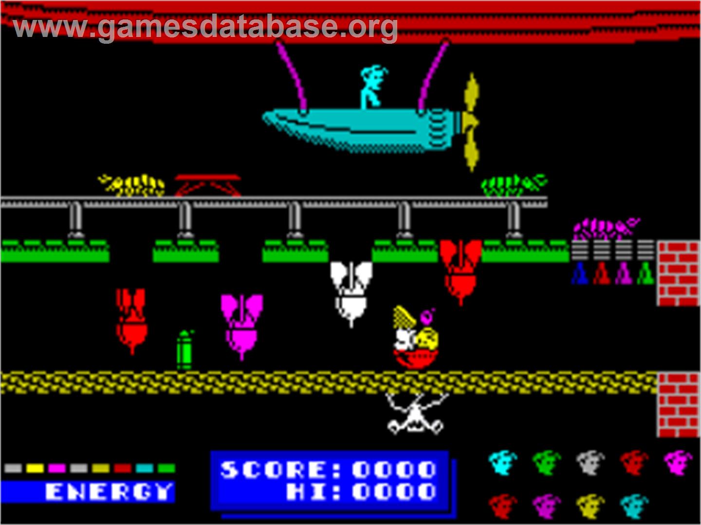 Dynamite Dan - Sinclair ZX Spectrum - Artwork - In Game