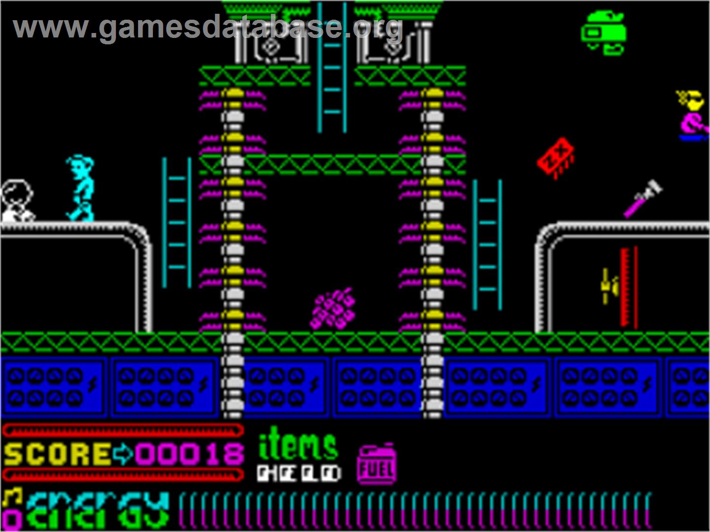 Dynamite Dan 2 - Sinclair ZX Spectrum - Artwork - In Game