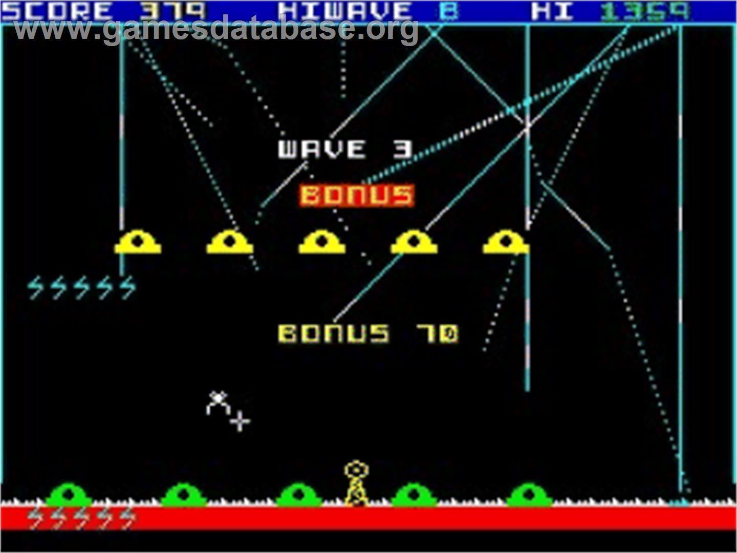 Elektro Storm - Sinclair ZX Spectrum - Artwork - In Game