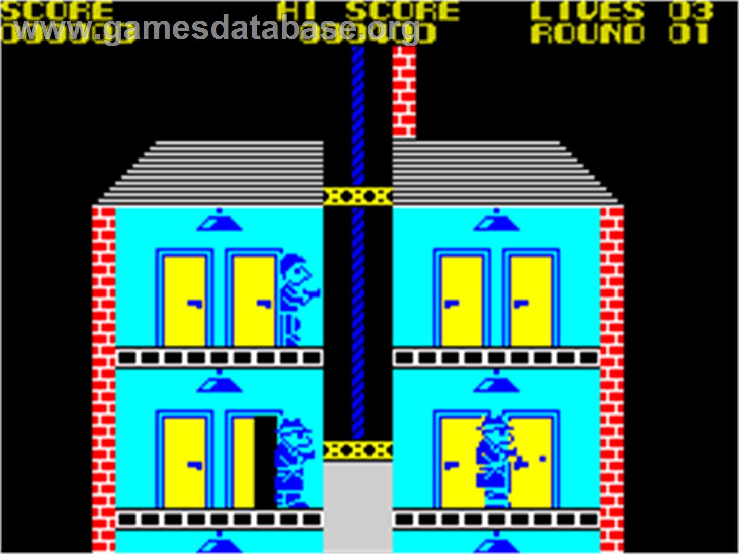 Elevator Action - Sinclair ZX Spectrum - Artwork - In Game