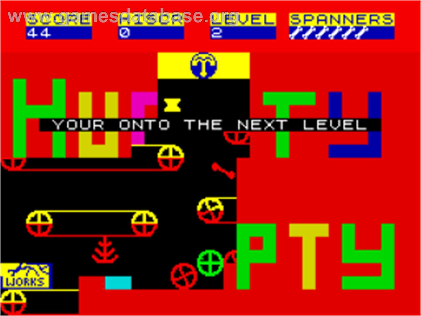 Engineer Humpty - Sinclair ZX Spectrum - Artwork - In Game