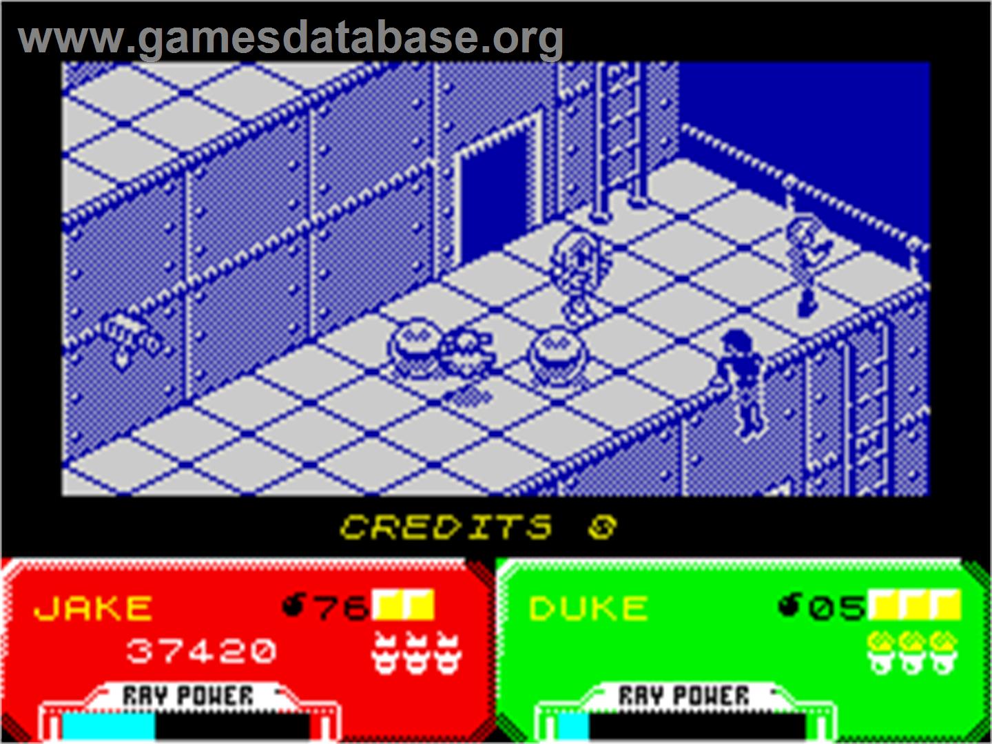 Escape from the Planet of the Robot Monsters - Sinclair ZX Spectrum - Artwork - In Game