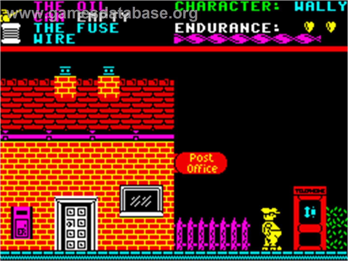 Everyone's A Wally (The Life of Wally) - Sinclair ZX Spectrum - Artwork - In Game