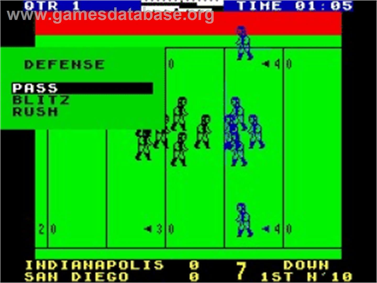 Fantastic American Football - Sinclair ZX Spectrum - Artwork - In Game