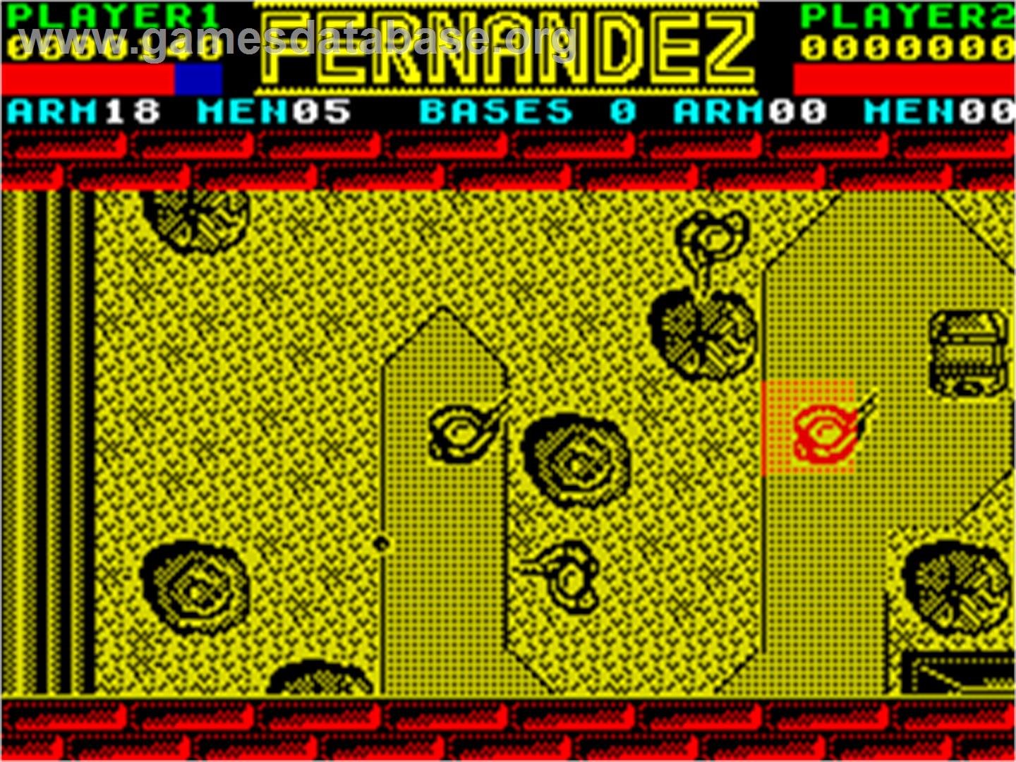 Fernandez Must Die - Sinclair ZX Spectrum - Artwork - In Game