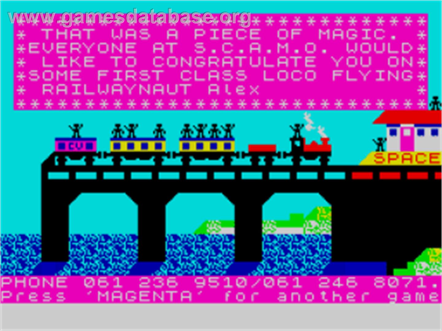 Flying Train - Sinclair ZX Spectrum - Artwork - In Game