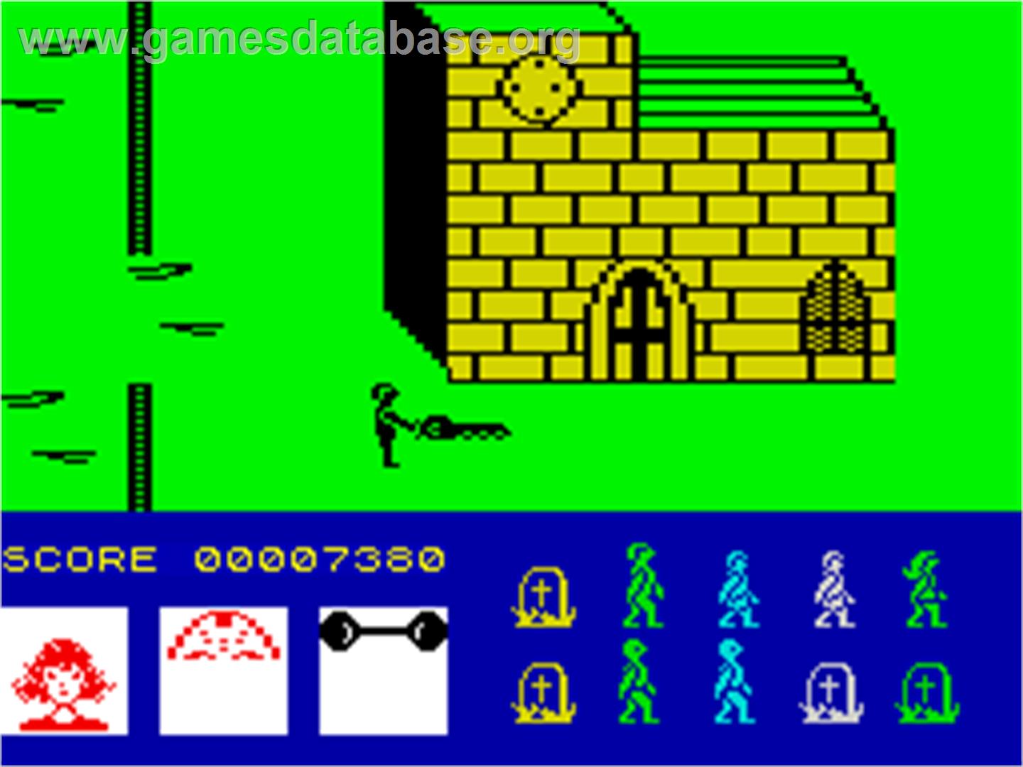 Friday the 13th - Sinclair ZX Spectrum - Artwork - In Game