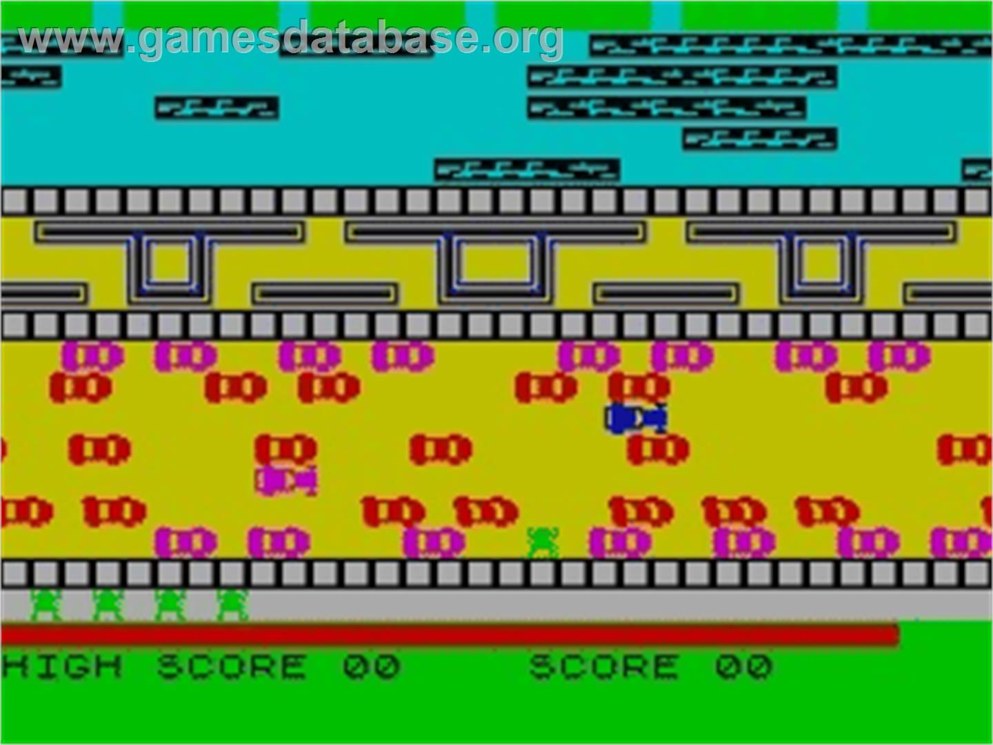 Frogger - Sinclair ZX Spectrum - Artwork - In Game