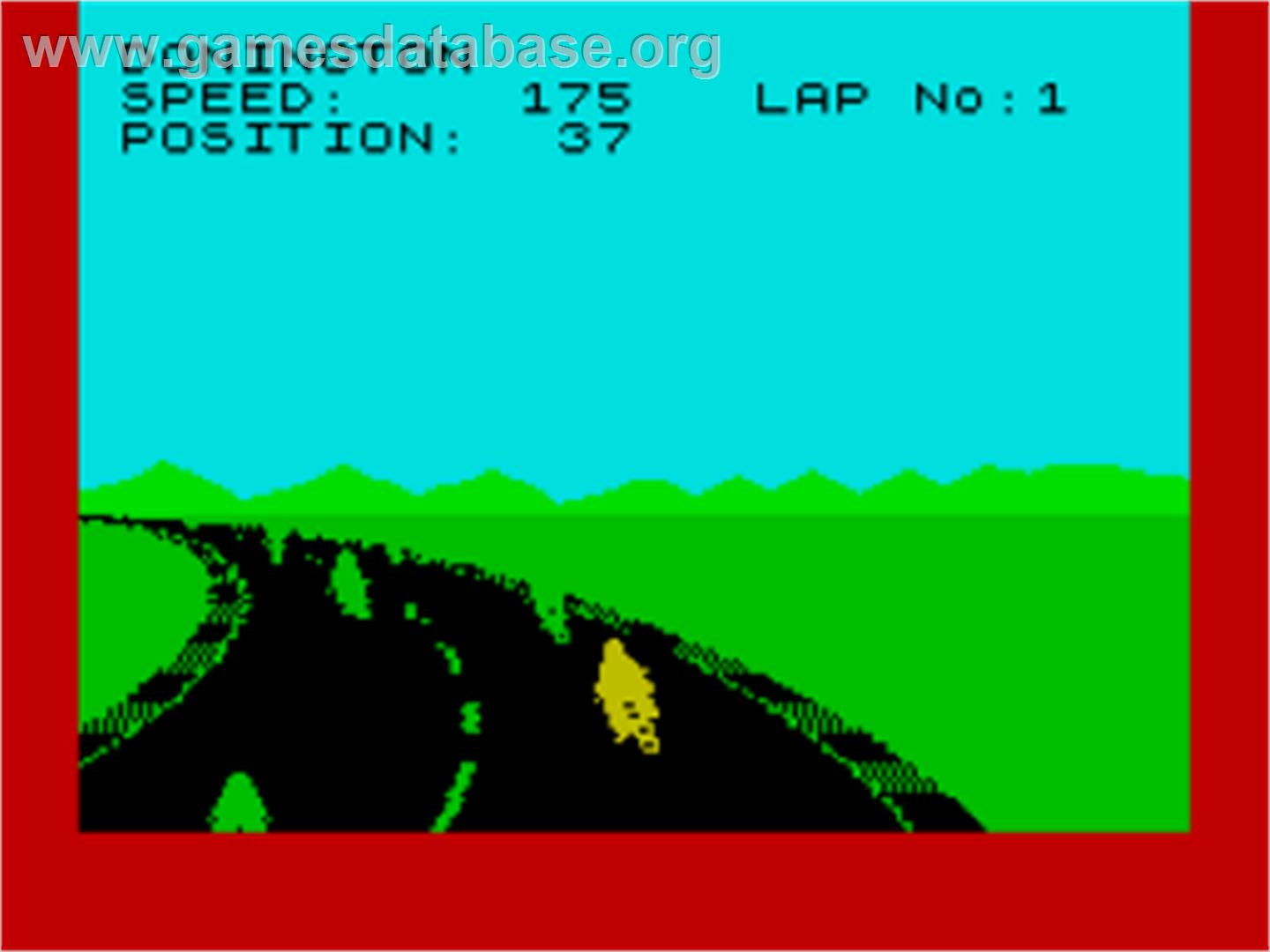 Full Throttle - Sinclair ZX Spectrum - Artwork - In Game