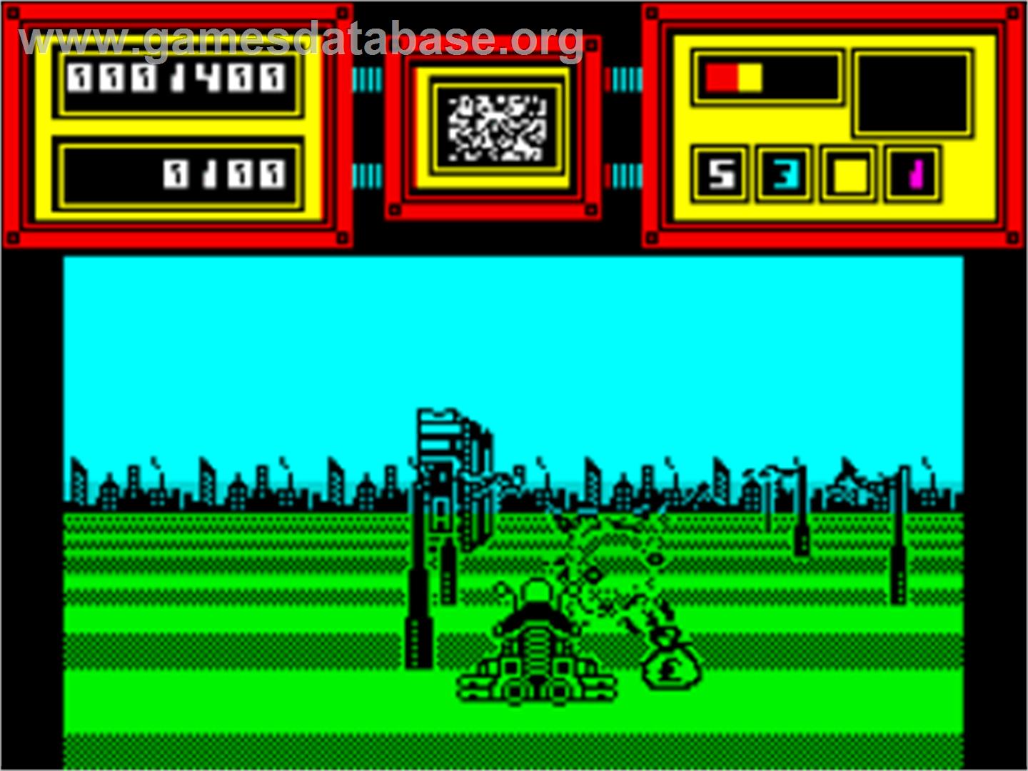 Future Bike Simulator - Sinclair ZX Spectrum - Artwork - In Game