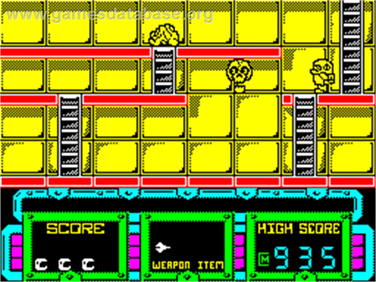 Future Knight - Sinclair ZX Spectrum - Artwork - In Game