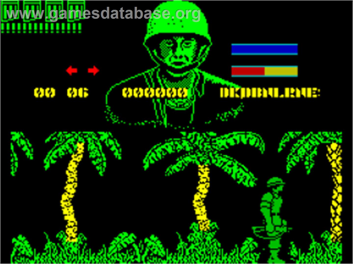 GI Hero - Sinclair ZX Spectrum - Artwork - In Game