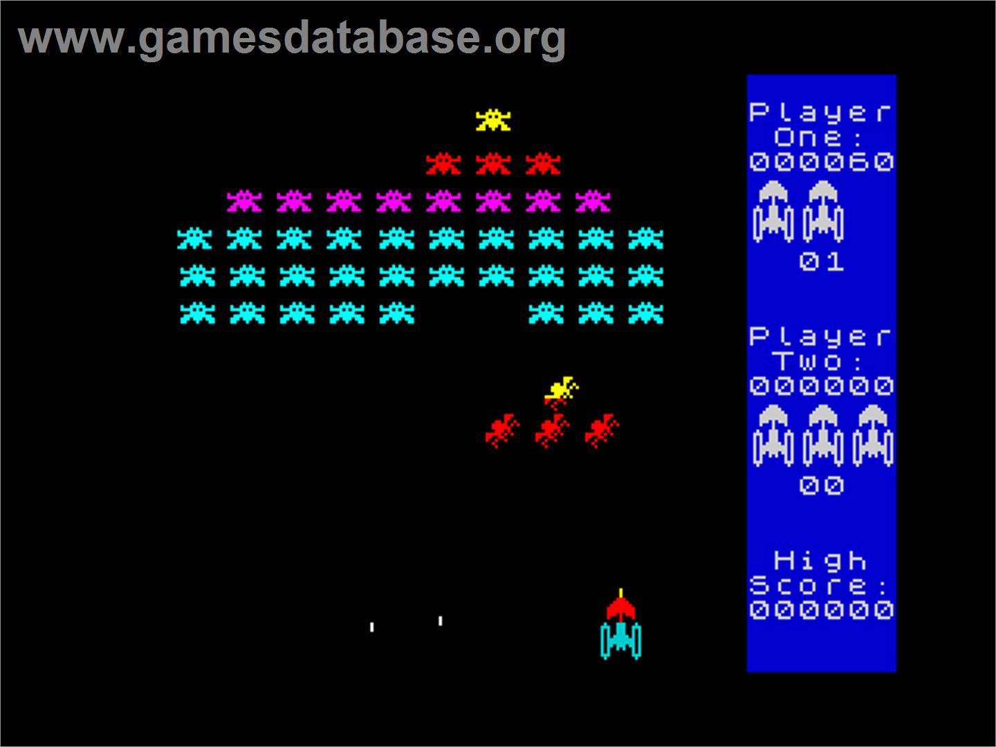 Galaxians - Sinclair ZX Spectrum - Artwork - In Game