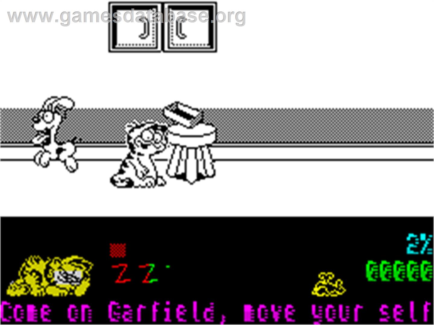 Garfield: Big, Fat, Hairy Deal - Sinclair ZX Spectrum - Artwork - In Game