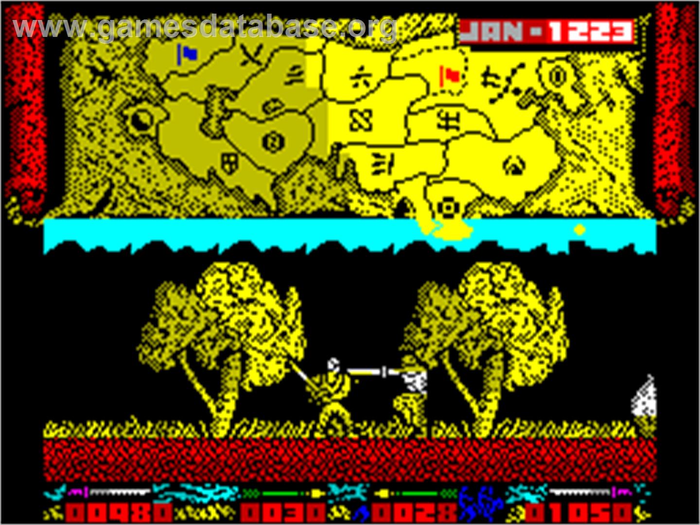 Genghis Khan - Sinclair ZX Spectrum - Artwork - In Game