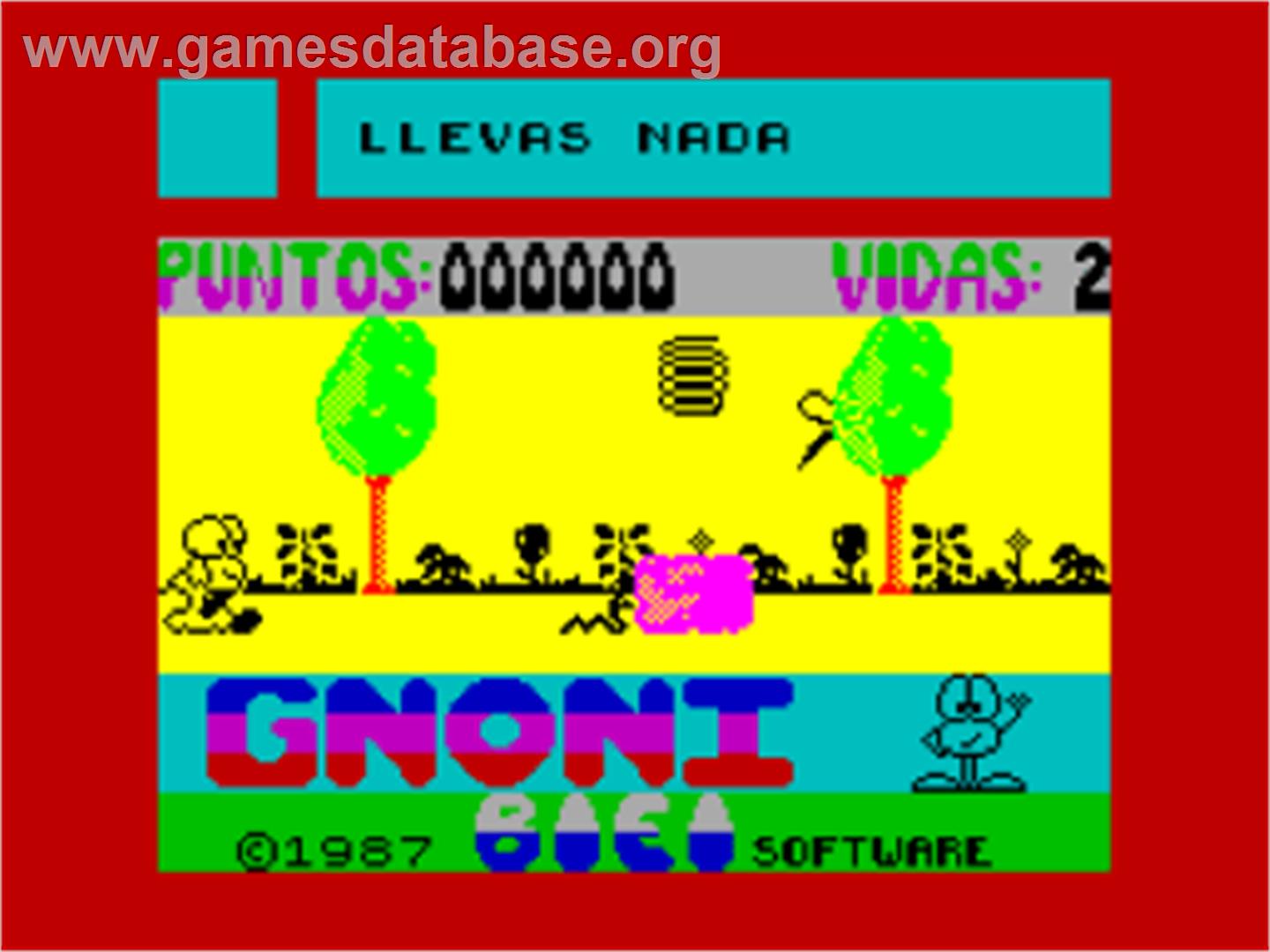 Gnoni - Sinclair ZX Spectrum - Artwork - In Game