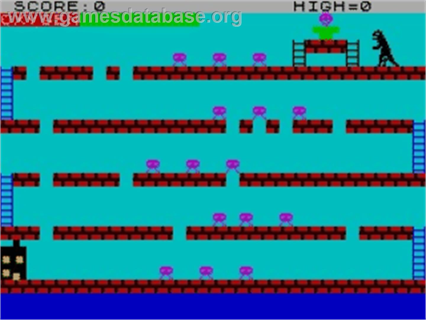 Godzilla And The Martians - Sinclair ZX Spectrum - Artwork - In Game