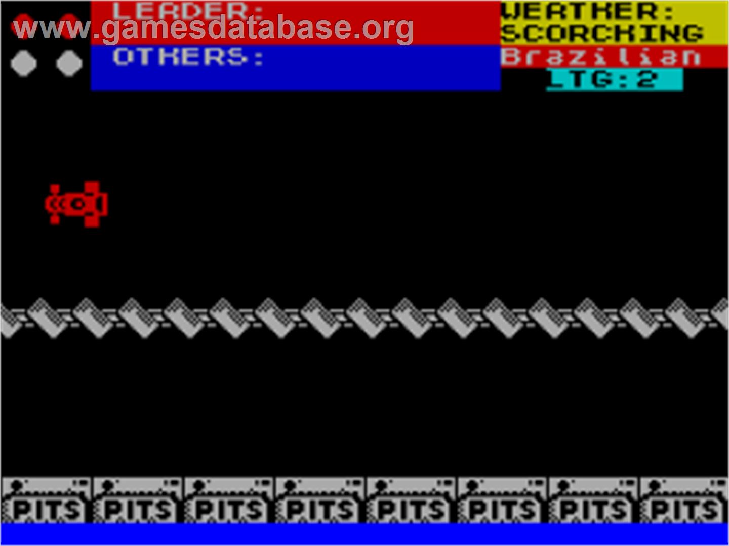 Grand Prix - Sinclair ZX Spectrum - Artwork - In Game