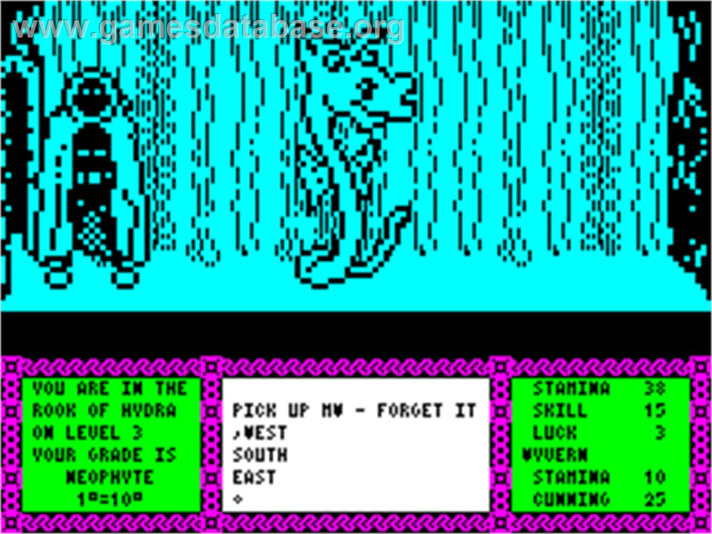 Heavy on the Magick - Sinclair ZX Spectrum - Artwork - In Game