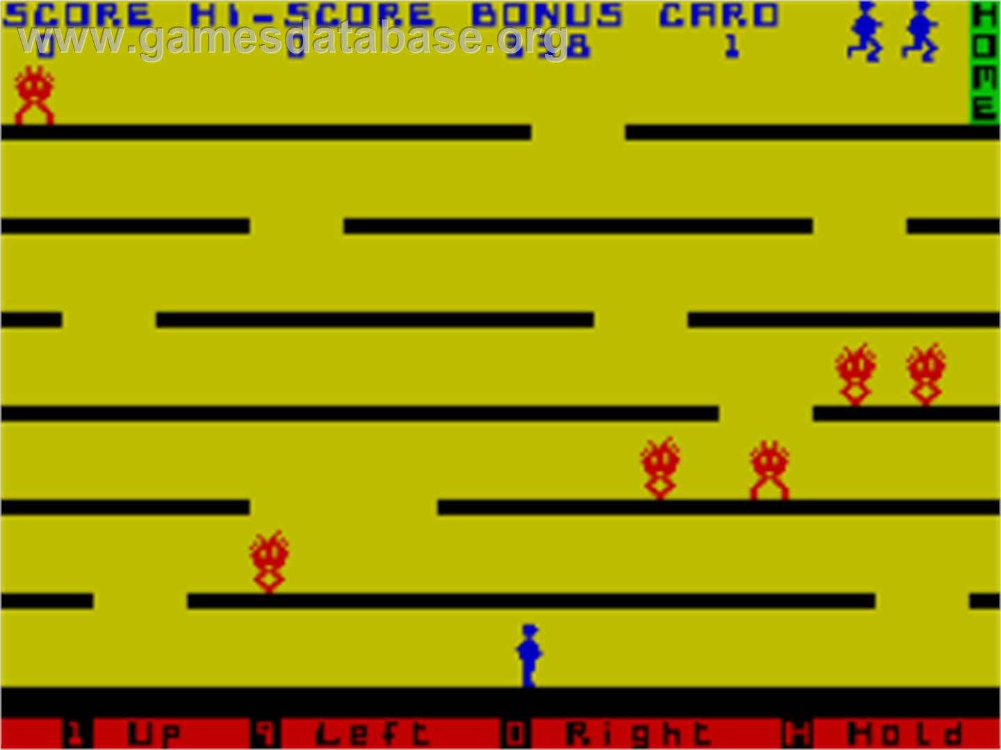 Home Runner - Sinclair ZX Spectrum - Artwork - In Game