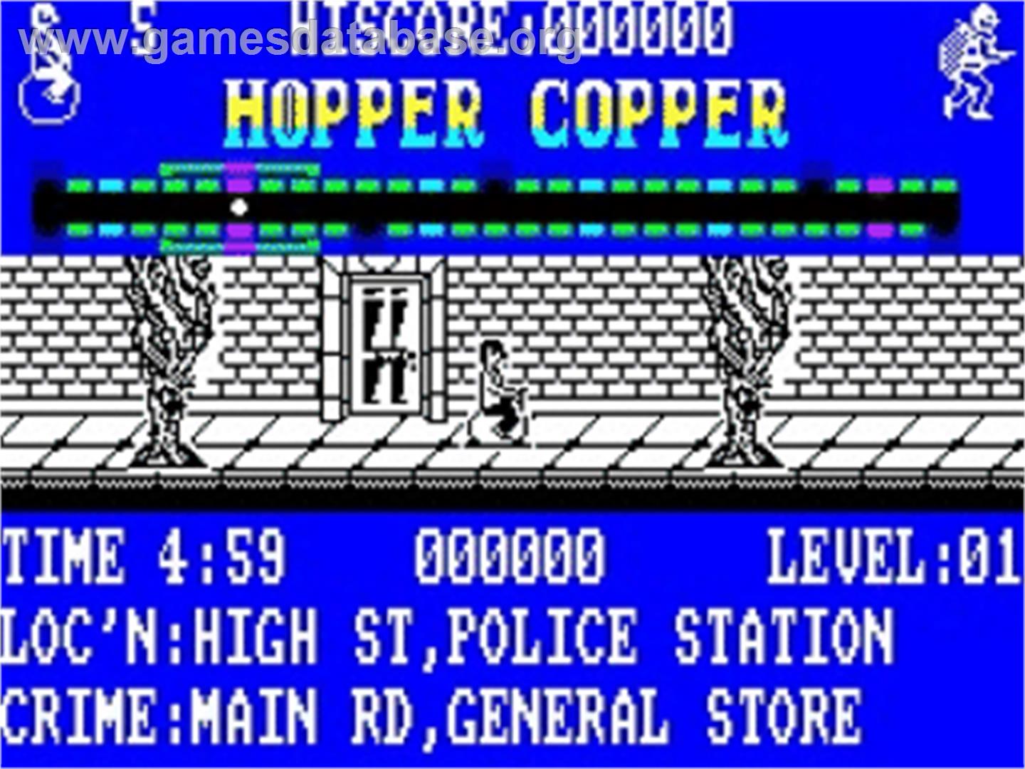 Hopper Copper - Sinclair ZX Spectrum - Artwork - In Game
