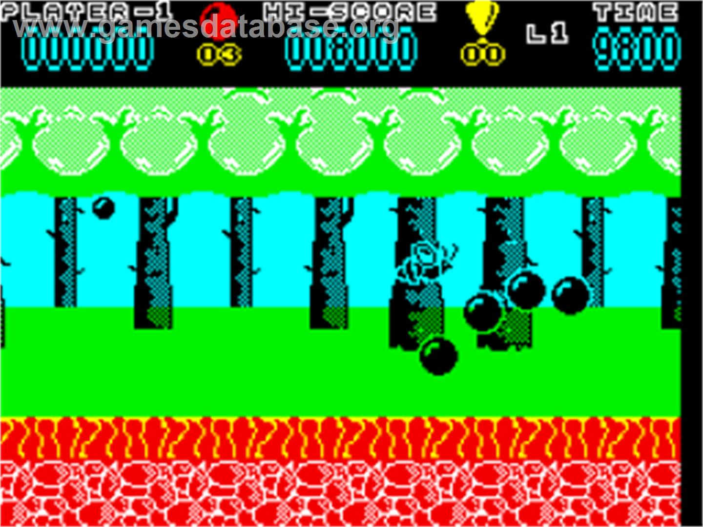 Hopping Mad - Sinclair ZX Spectrum - Artwork - In Game