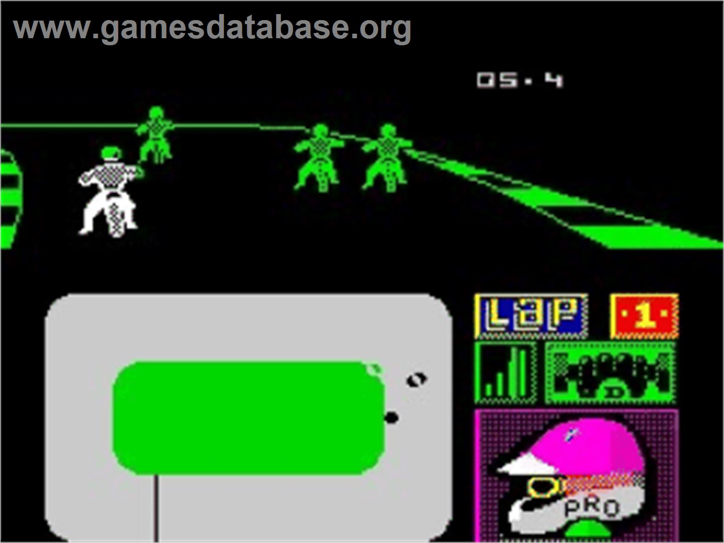 International Speedway - Sinclair ZX Spectrum - Artwork - In Game