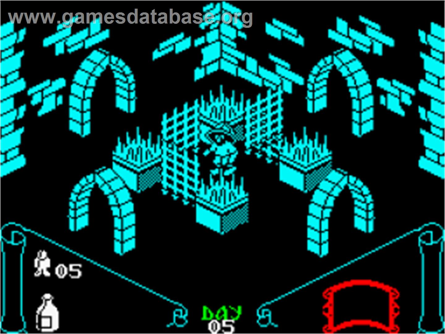 Knight Lore - Sinclair ZX Spectrum - Artwork - In Game