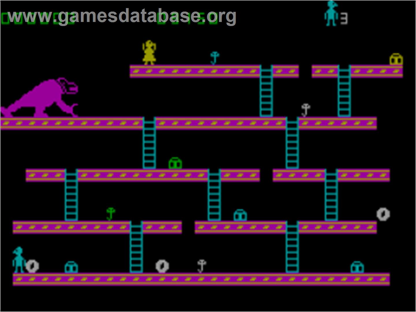 Kong - Sinclair ZX Spectrum - Artwork - In Game