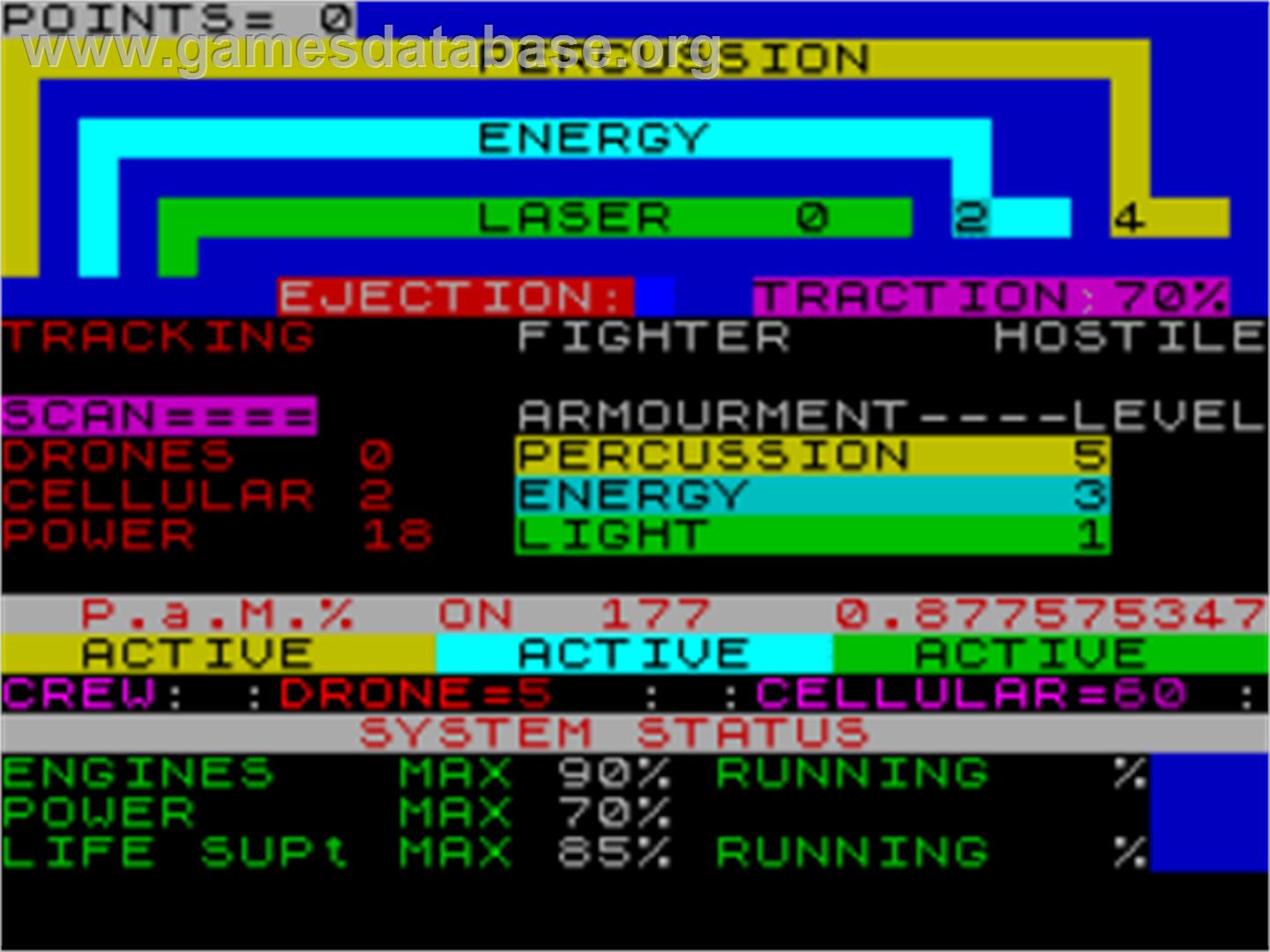 Kosmik Pirate - Sinclair ZX Spectrum - Artwork - In Game