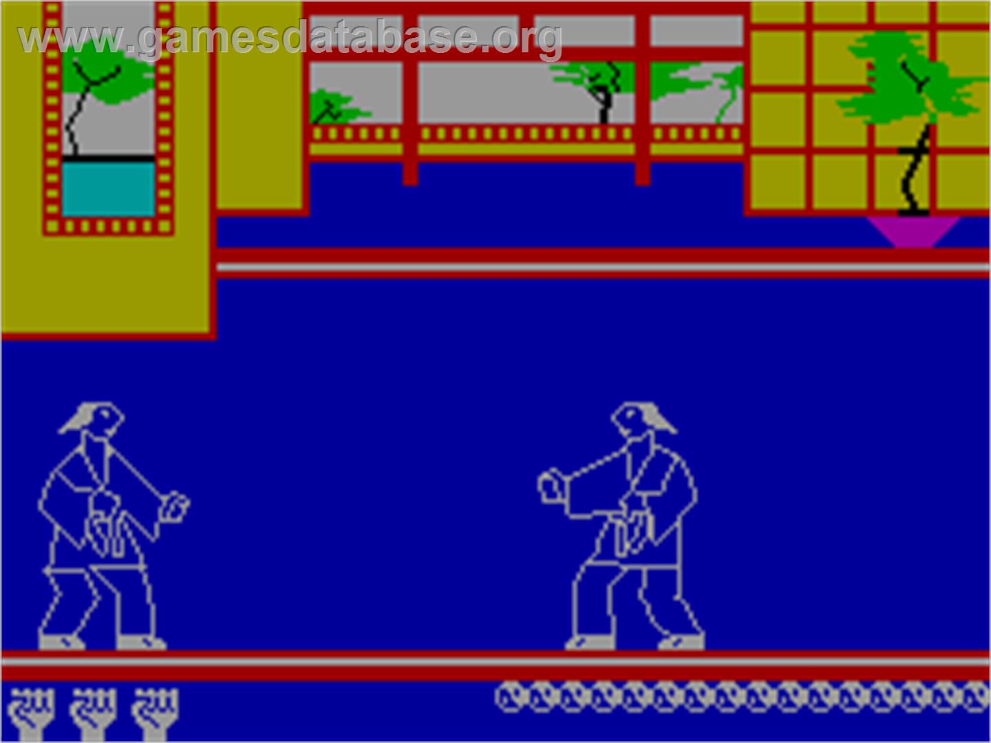 Kung Fu - Sinclair ZX Spectrum - Artwork - In Game