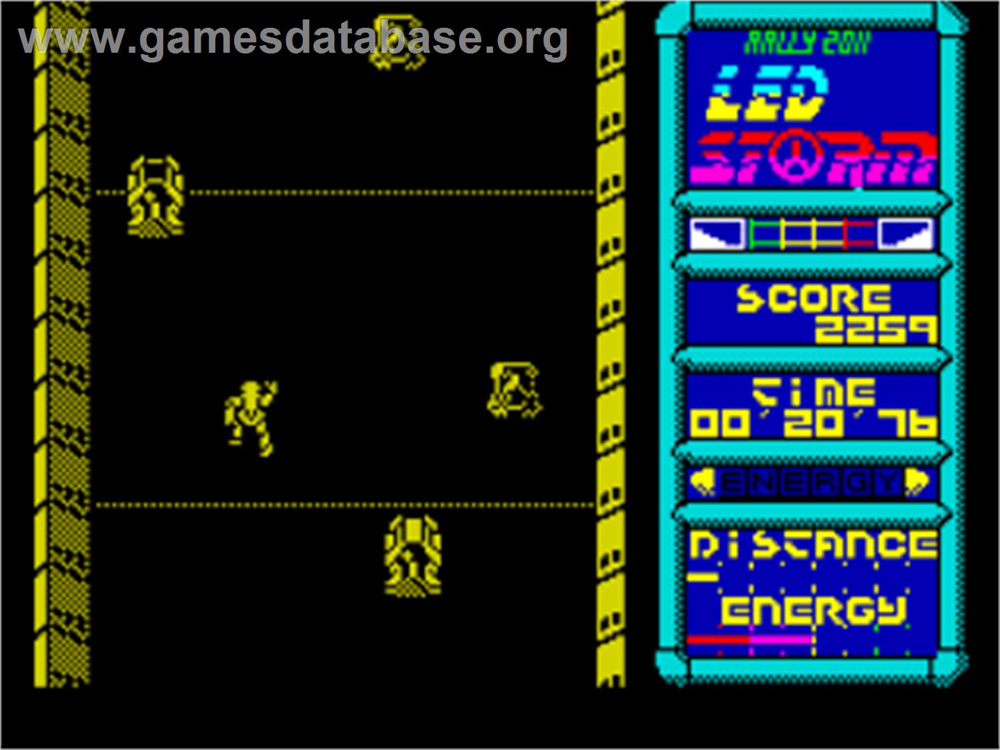 L.E.D. Storm - Sinclair ZX Spectrum - Artwork - In Game