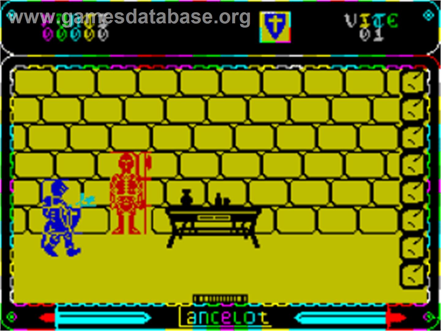 Lancelot - Sinclair ZX Spectrum - Artwork - In Game