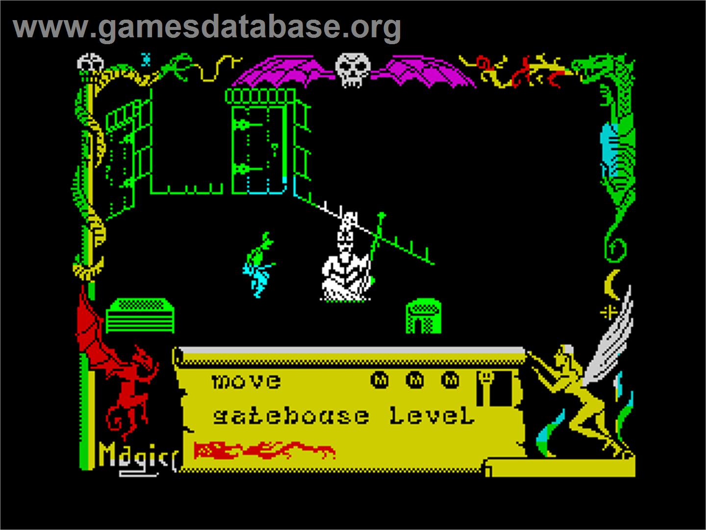 Legend Of Avalon, The - Sinclair ZX Spectrum - Artwork - In Game