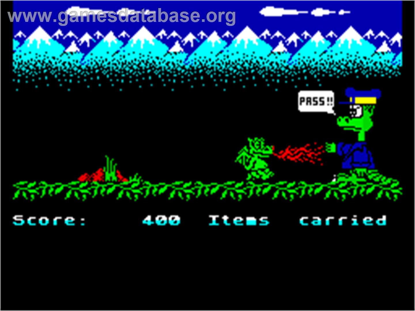 Little Puff in Dragonland - Sinclair ZX Spectrum - Artwork - In Game