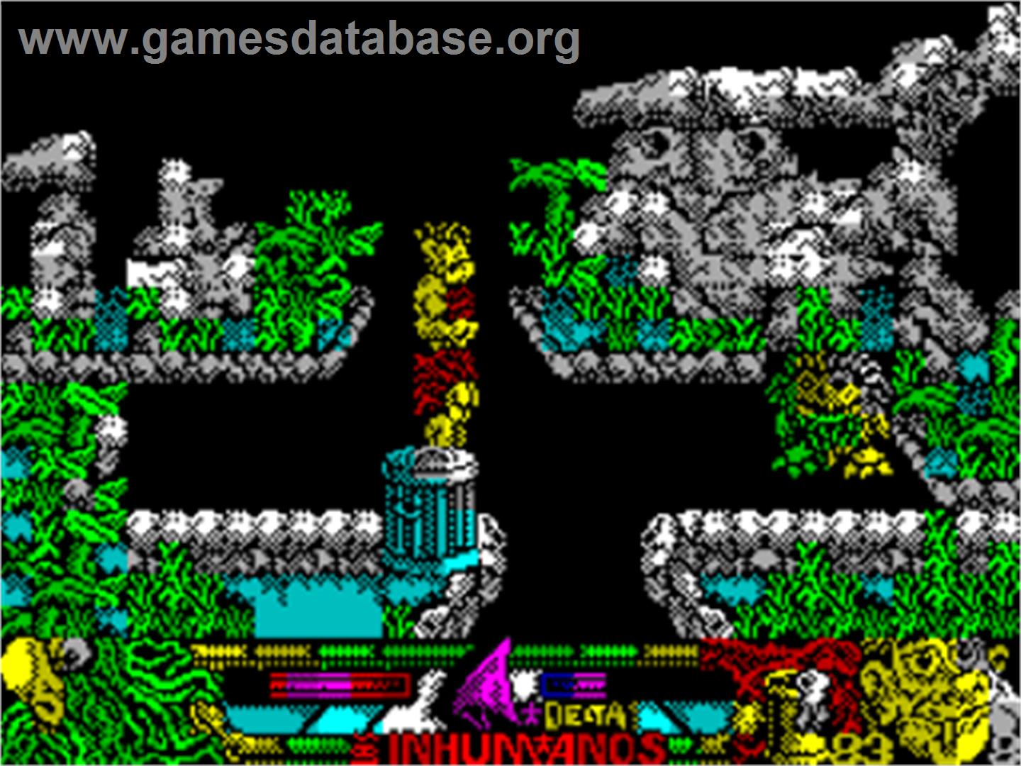 Los Inhumanos - Sinclair ZX Spectrum - Artwork - In Game