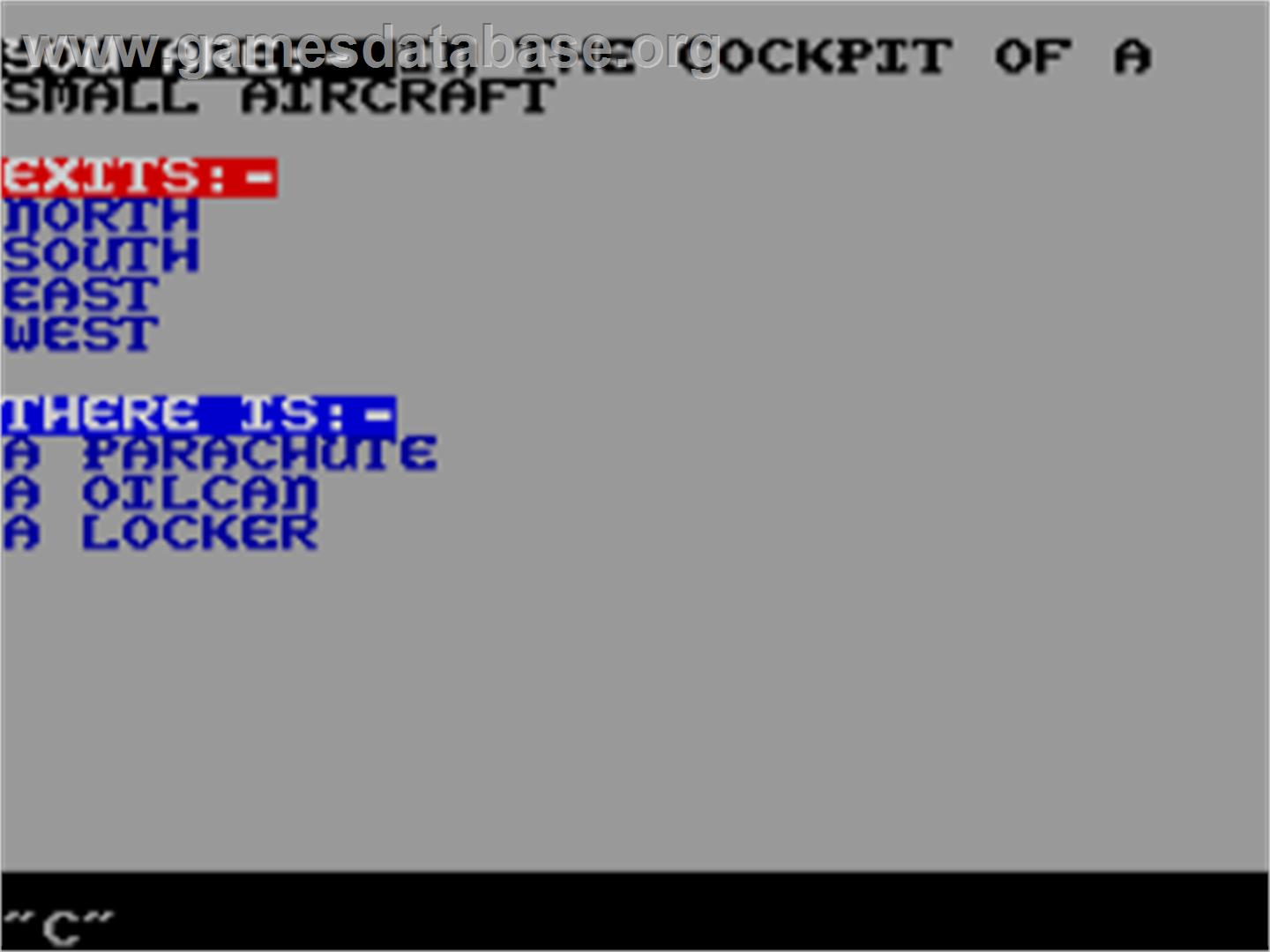 Lost Over Bermuda - Sinclair ZX Spectrum - Artwork - In Game