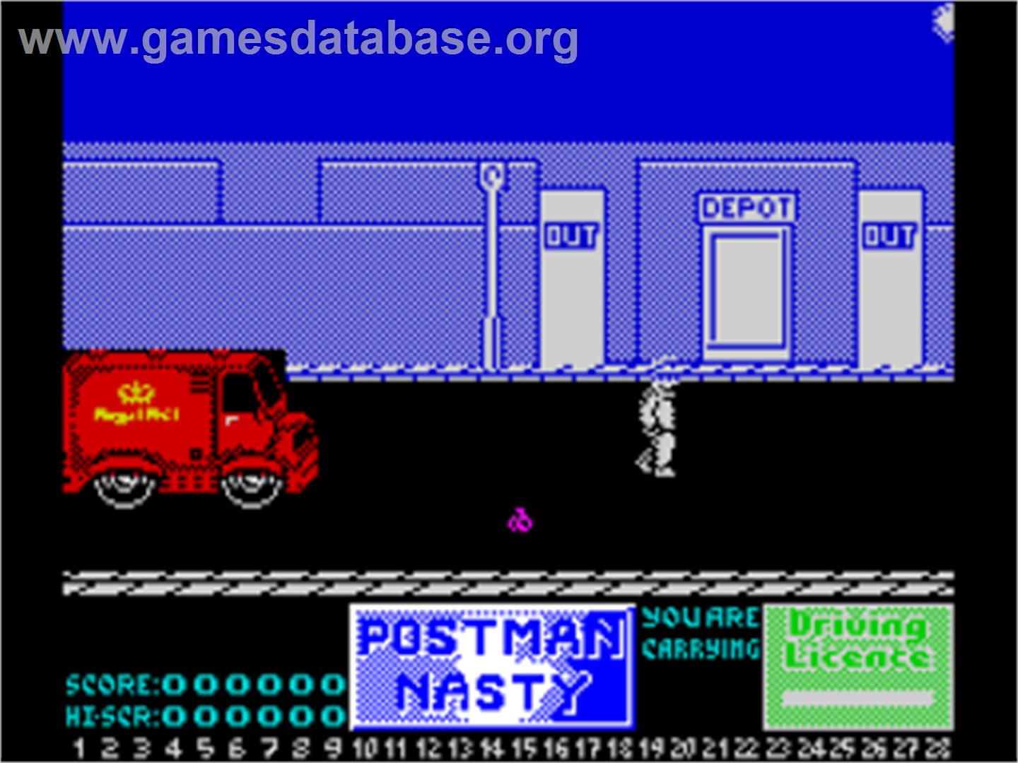 Mailstrom - Sinclair ZX Spectrum - Artwork - In Game