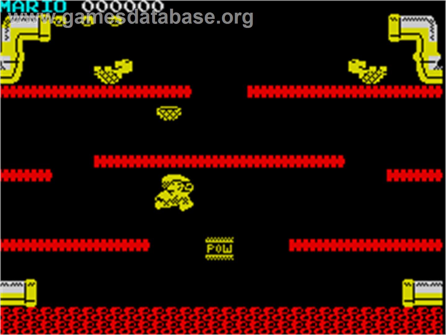 Mario Bros. - Sinclair ZX Spectrum - Artwork - In Game