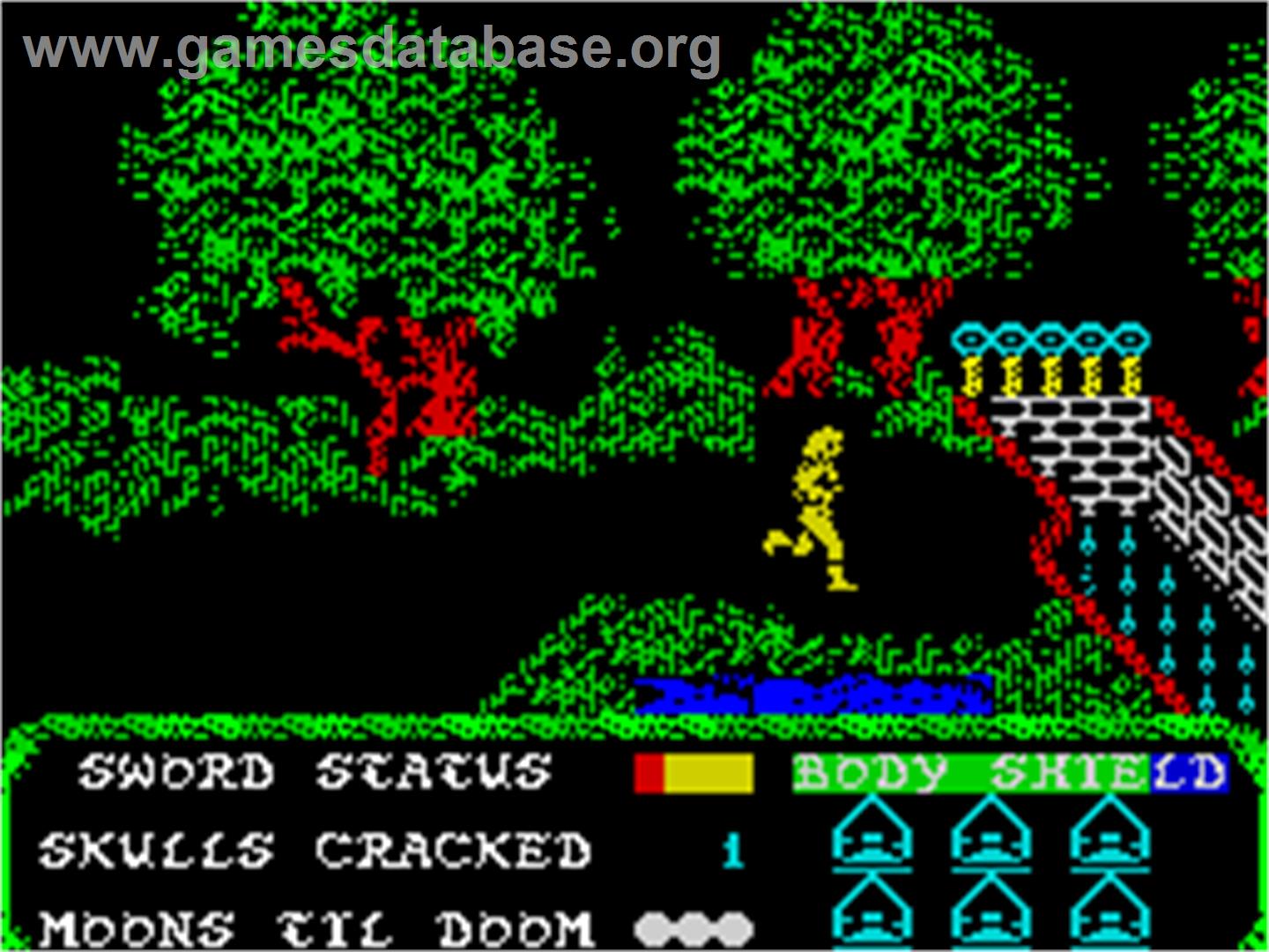 Masters of the Universe: The Arcade Game - Sinclair ZX Spectrum - Artwork - In Game
