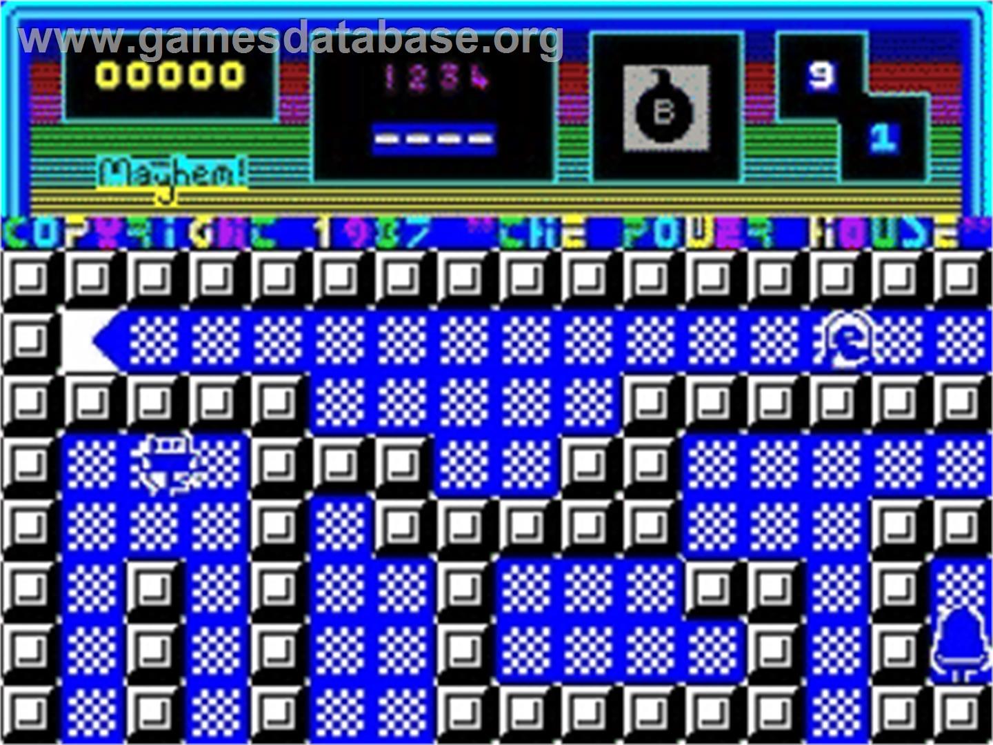 Mayhem - Sinclair ZX Spectrum - Artwork - In Game
