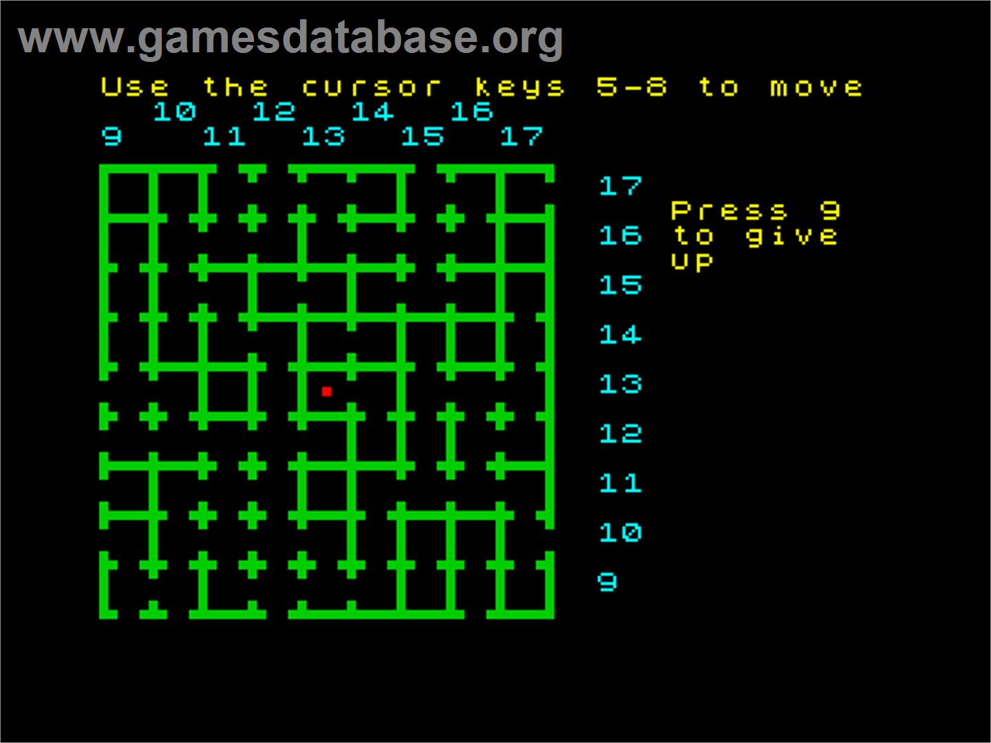 Maze - Sinclair ZX Spectrum - Artwork - In Game
